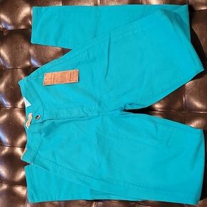 Fashion Nova Highwaist Teal pants Size 3 New